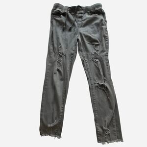 Distressed Gray Jeans